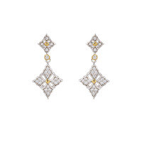 wholesale S925 Silver European-style New Split-color Hollow Diamond Earrings, Versatile and Elegant Fashion Accessories, Ready Stock for Wholesale-European and American diamond-shaped hollow earrings>925 silver