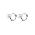 wholesale S925 Sterling Silver Korean Style Simple and Elegant Pearl Ear Clasp, Fashionable Sweet and Unique Ear Jewelry G7363-0-4