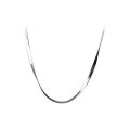 wholesale S925 silver flat snake chain short necklace, geometric personality charm women's neck accessory D8273-0-4