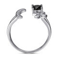 wholesale Adjustable stretch 925 sterling silveropen letter ring for women wholesale-0-2