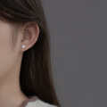 wholesale S925 Sterling Silver Ballpoint Stud Earrings Ins Style Small and Unique Design Ear Piercing Jewelry for Women M03152-0-1