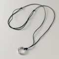 wholesale S925 metal elegant vintage style exquisite minimalist design Fu character safety pendant necklace Y0147-0-3