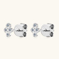 wholesale S925 Sterling Silver Fashionable Exquisite High-end Moissanite Stud Earrings for Women, Cross-border Trendy Niche Design Wholesale-0-1