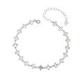 wholesale S925 Sterling Silver Unisex European-style Cross Bracelet with Hollow-out Design, Cross-border New Accessory-0-4