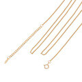 wholesale S925 silver plated with 14K gold minimalist versatile side-exposed necklace pendant for Dunli Jewelry summer collection-0-0