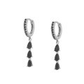 wholesale Metal Material, Japanese And Korean Style, Unique Teardrop Crystal Earrings, Popular At Dongdaemun, High-end Ear Hoops And Ear Clips-0-9