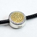 wholesale Silver Brass Mountain Ghost Coin Bagua Loose Beads DIY Braided Rope Bracelet String Beads Buddhist Beads Sandalwood Spacer Beads Accessories-0-2