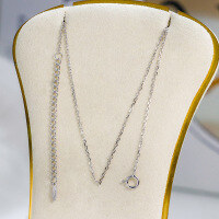 wholesale Metal material, Dunli Jewelry 24 new collection lightweight luxury style irregular pendant retro high-end sense necklace pendant design jewelry-All-match gold nude link 925 silver