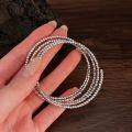 wholesale S925 Sterling Silver Eternal Three Lifetimes Multi-Loop Sparkling Bracelet for Women, Korean New Style, Versatile and High-End, TikTok Internet Famous Hit-0-1