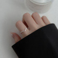 wholesale 925 Sterling Silver V-shape Shining Zircon Ring For Women-0-4