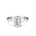 wholesale Sterling Silver D Color Moissanite Ring for Women 1 Carat Classic Six-Prong Tiffany Style Ring Four-Prong Luxe Large Carat Moissanite Ring-0-25