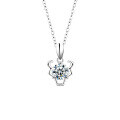 S925 Sterling Silver Moissanite Zodiac Necklace for Women-0-10