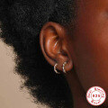 wholesale S925 Sterling Silver Round Micro-Set Zirconia Trendy Ear Clips, Classic。-0-3