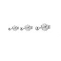 wholesale S925 Sterling Silver Creative Bead Earring Set,Ins。-0-6