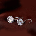 wholesale S925 Sterling Silver Women's Summer Long Korean Style Elegant Fashion Simple Zircon Earrings High-End Ear Accessories-0-1