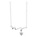 S925 Sterling Silver Love Sound Wave Moissanite Pendant Necklace-0-3