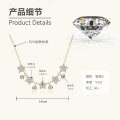 S925 Sterling Silver Butterfly Moissanite Layering Necklace-0-8