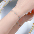 wholesale S925 Silver Exquisite Minimalist Bubble Bracelet Princess Small Bubble Bracelet Little Red Book Cross-Border Style-0-2