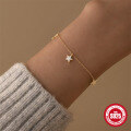 wholesale S925 Sterling Silver New Star Pendant Bracelet for Women, Multi-Layer Stackable-0-2