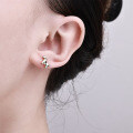 S925 Silver Hip-Hop Style Stud Earrings, Luxe Cross-Border New Arrival-0-2