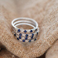 wholesale S925 sterling silver minimalist versatile French-style luxury vintage ring for women, trendy and niche-0-3