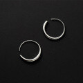 wholesale S925 Silver O-Shaped Smooth Line Ear Hook Circular Arc Drop Ear Loop Minimalist Elegant Earring G9647-0-3