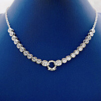 wholesale Metal material new versatile chain necklace choker with pendant adjustable length cross-border European and American style-All-match chain without pendant>925 silver