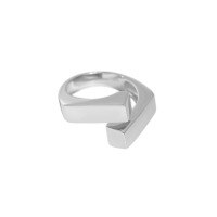 wholesale S925 Sterling Silver JT451 Korean-style Ins Niche Design Crossed and Interwoven Textured Ring for Women-Platinum [No. 14/Adjustable] Opening adjustable