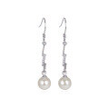 wholesale S925 Sterling Silver Cold Style Imitation Pearl Earrings, Korean Version, Minimalist Design Sense Earrings for Women with Shell Pearl Feel-0-4