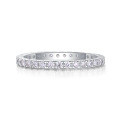 S925 Sterling Silver Moissanite Ring, Hypoallergenic, Customizable-0-0