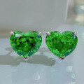 wholesale Sterling Silver Heart-shaped 10*12 Ice-cut High-carbon Diamond Stud Earrings Jewelry-grade Craftsmanship Minimalist Earrings-0-0