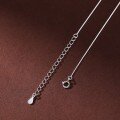 wholesale S925 Sterling Silver Maker Smile Necklace for Women, Minimalist, Niche, High-End, Arc Square Tube Smile Collarbone Chain-0-3