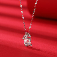 wholesale S925 Sterling Silver New Chinese Style Zodiac Year of the Dragon Pendant Necklace for Women-Zodiac Dragon Necklace 925 Silver