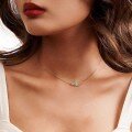wholesale S925 Sterling Silver Jewelry, European and American Fatima Small Hand Pendant Necklace, Women's Wholesale Collarbone Chain-0-2