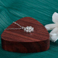 S925 Sterling Silver Moissanite Sunflower Necklace-0-1