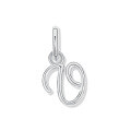 wholesale 925 Sterling Silver Irregular English Letter Pendant Ins Necklace For Women-0-29
