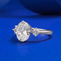 wholesale S925 Silver 7*9 Oval High Carbon Diamond Ring for Women,Ins,-0-1