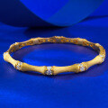 wholesale S925 Silver Italian Vintage Style Hand-Pulled Filigree Bamboo Node Bracelet, New Arrival for Mu Jing Jewelry Live Broadcast-0-1