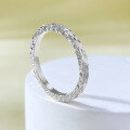 wholesale S925 Sterling Silver ZHUO Zhifan Edition TikTok Viral Crushed Ice Ring, Niche Design Couple Style-0-8