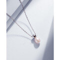 wholesale S925 Sterling Silver Baroque Freshwater Pearl Necklace for Women, Elegant and Minimalist Design, High-End Sense Collarbone Chain-0-3