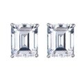 wholesale 925 Silver Zhuo Zhifan Jewelry New 8*10mm High Carbon Diamond Imitation Emerald Zircon Ear Studs Cross-border Ins Hot-0-4
