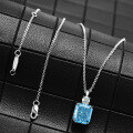 wholesale 925 Silver with 85ct High Carbon Diamond Pendant, 9*10 Ice Flower Cut, Versatile Women's Necklace 40+5, Shipei Jewelry New Collection-0-1