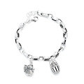 wholesale S925 Sterling Silver Retro Literary National Tide Ingot Basket Wealth-Inviting Cat Bracelet Ethnic Chinese Style Fashion Jewelry for Women-0-4