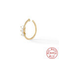 wholesale S925 Sterling Silver Diamond Nose Ring, Ear Bone, and Cartilage Ear Cuffs for Trendy Individuals-0-4