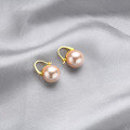 wholesale S925 Sterling Silver Korean Style Pearl Earrings for Women, Small Fresh Accessories, Temu Cross-Border Dropshipping-0-5