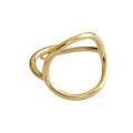 wholesale S925 Sterling Silver JF218 Korean-style Open Ring, Minimalist Geometric Hollow Circle, Small Fashionable Statement Ring for Women-0-4