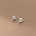 wholesale S925 Sterling Silver Forest-style Sweet and Simple Line Hollow-out Ear Clasp Fashionable and Unique Temperament Ear Jewelry G9897-0-1