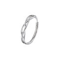 wholesale S925 Sterling Silver Sky Net Hollow Minimalist Women's Ring, Fashionable and Versatile Hand Jewelry Gift for Best Friend-0-4
