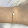 wholesale S925 sterling silver minimalist geometric heart bracelet for women, vintage and delicate with a girly charm-0-2