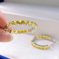wholesale 925 Sterling Silver with 40 High Carbon Diamond and Yellow Diamond Minimalist Ear Clips for Women, Fashionable and Versatile, Zhuozhifan Jewelry New Collection-0-3